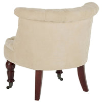 SAFAVIEH Shanell, fauteuil touffeté crème naturel - 26,4 x 24,2 x 27