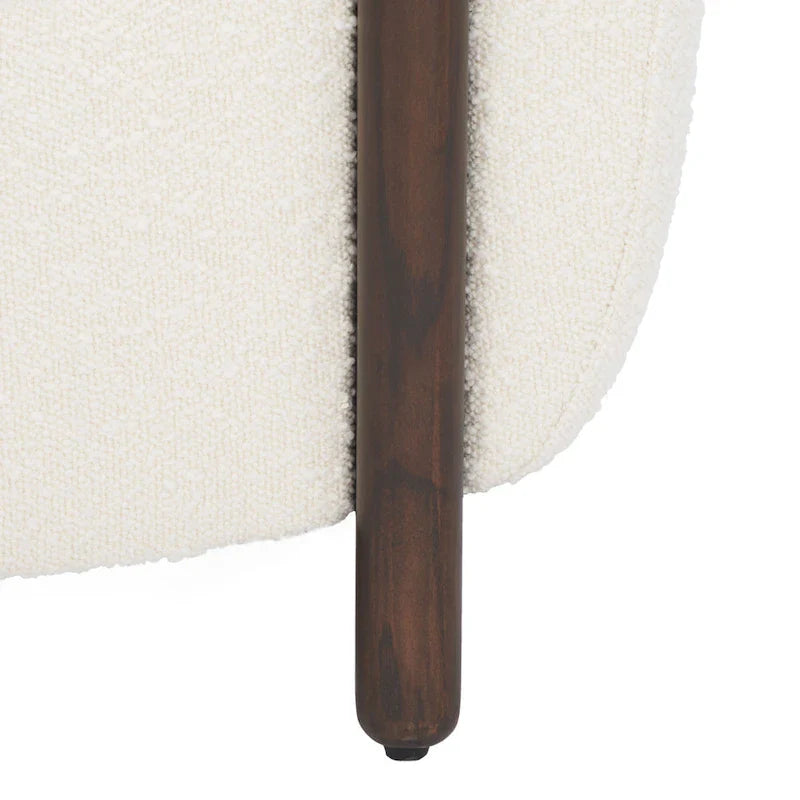 SAFAVIEH Couture Yauheniya, Fauteuil d'appoint dossier incurvé - 96,5 cm L x 86,4 cm P x 71,1 cm H - 96,5Lx86,4Px71,1H
