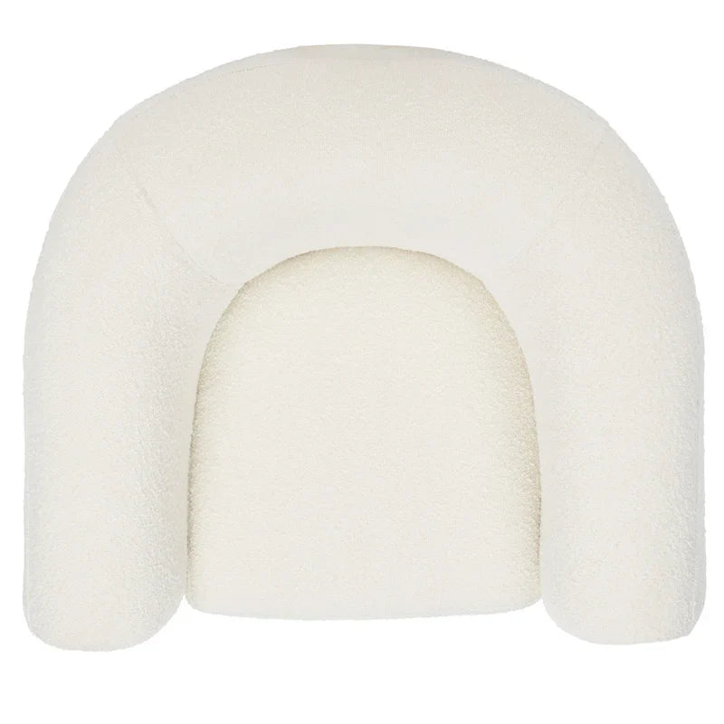 SAFAVIEH Couture Yauheniya, Fauteuil d'appoint dossier incurvé - 96,5 cm L x 86,4 cm P x 71,1 cm H - 96,5Lx86,4Px71,1H