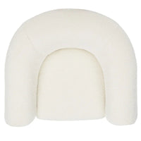 SAFAVIEH Couture Yauheniya, Fauteuil d'appoint dossier incurvé - 96,5 cm L x 86,4 cm P x 71,1 cm H - 96,5Lx86,4Px71,1H
