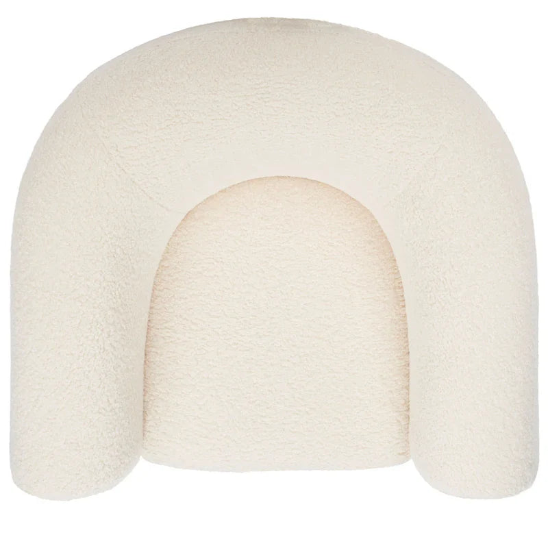 SAFAVIEH Couture Yauheniya, Fauteuil d'appoint dossier incurvé - 96,5 cm L x 86,4 cm P x 71,1 cm H - 96,5Lx86,4Px71,1H