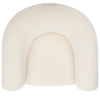 SAFAVIEH Couture Yauheniya, Fauteuil d'appoint dossier incurvé - 96,5 cm L x 86,4 cm P x 71,1 cm H - 96,5Lx86,4Px71,1H