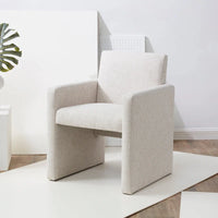 Fauteuil en lin SAFAVIEH Couture Gunna - 26 l x 25 P x 33 H - 26lx25Px33H