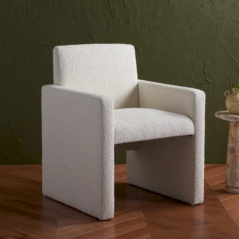 Fauteuil en lin SAFAVIEH Couture Gunna - 26 l x 25 P x 33 H - 26lx25Px33H