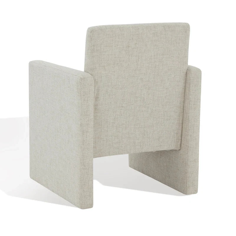 SAFAVIEH Couture Gunna Fauteuil en lin - 26 L x 25 P x 33 H - 26Lx25Px33H