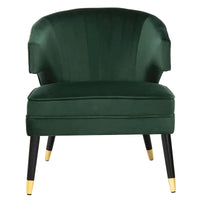SAFAVIEH Amalia, fauteuil d'appoint en velours à oreilles - 26,8 x 28 x 31,9 - 27Lx28Px32H