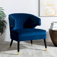 SAFAVIEH Amalia, fauteuil d'appoint en velours à oreilles - 26,8 x 28 x 31,9 - 27Lx28Px32H