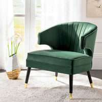 SAFAVIEH Amalia, fauteuil d'appoint en velours à oreilles - 26,8 x 28 x 31,9 - 27Lx28Px32H