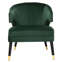 SAFAVIEH Amalia, fauteuil d'appoint en velours à oreilles - 26,8 x 28 x 31,9 - 27Lx28Px32H