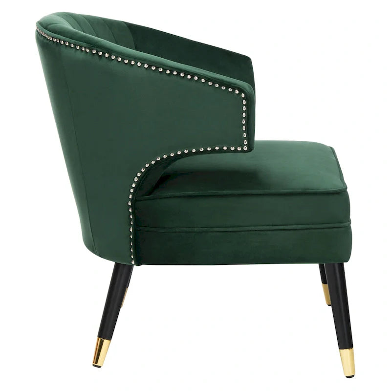 SAFAVIEH Amalia, fauteuil d'appoint en velours à oreilles - 26,8 x 28 x 31,9 - 27Lx28Px32H