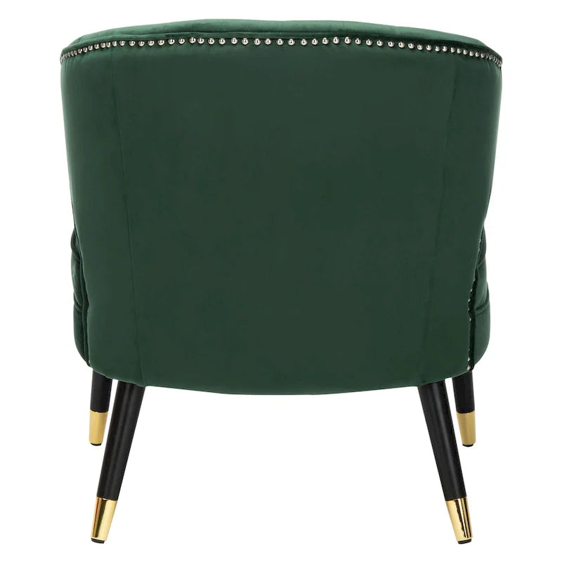 SAFAVIEH Amalia, fauteuil d'appoint en velours à oreilles - 26,8 x 28 x 31,9 - 27Lx28Px32H