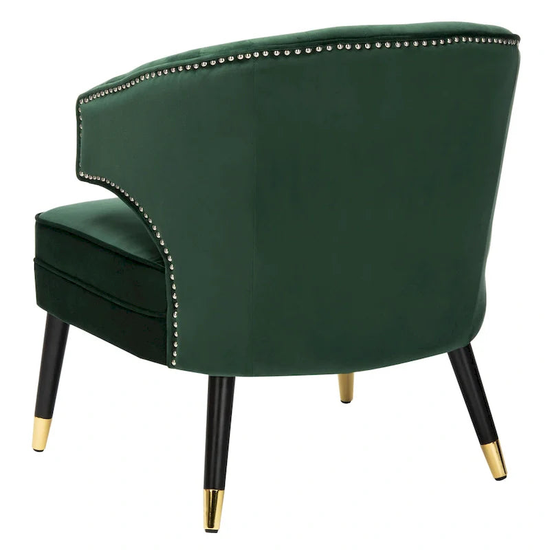 SAFAVIEH Amalia, fauteuil d'appoint en velours à oreilles - 26,8 x 28 x 31,9 - 27Lx28Px32H