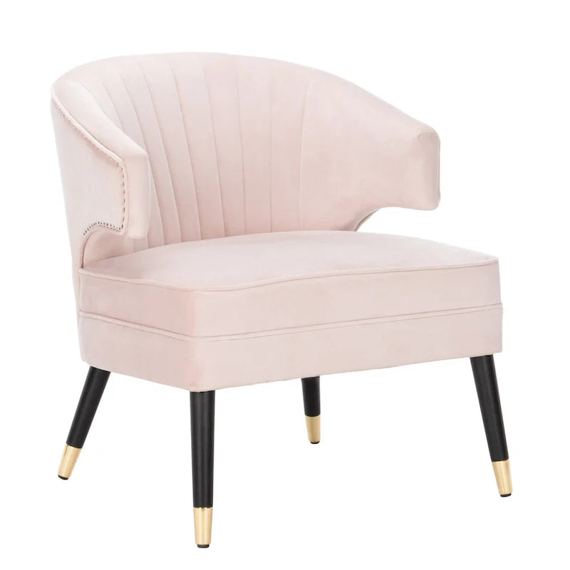 SAFAVIEH Amalia, fauteuil d'appoint en velours à oreilles - 26,8 x 28 x 31,9 - 27Lx28Px32H