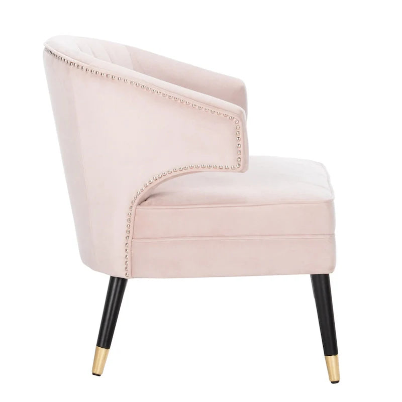 SAFAVIEH Amalia, fauteuil d'appoint en velours à oreilles - 26,8 x 28 x 31,9 - 27Lx28Px32H