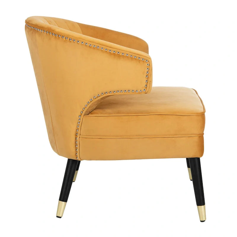 SAFAVIEH Amalia, fauteuil d'appoint en velours à oreilles - 26,8 x 28 x 31,9 - 27Lx28Px32H