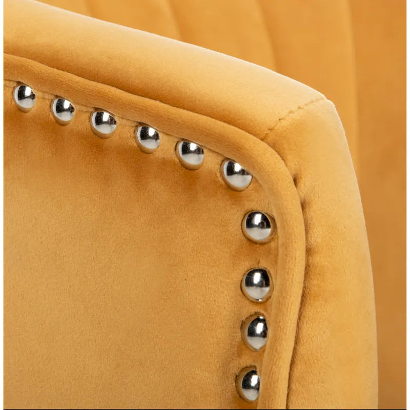 SAFAVIEH Amalia, fauteuil d'appoint en velours à oreilles - 26,8 x 28 x 31,9 - 27Lx28Px32H