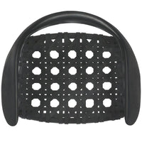 SAFAVIEH Birtie - Fauteuil d'appoint en cuir tressé et bois massif (entièrement assemblé) - L63,5 x P55,9 x H55,9 cm - 25l.x22P.x22H.