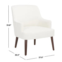 Fauteuil d'appoint Manerva SAFAVIEH - 27 L x 30,5 P x 35,8 H - 27Lx31Px36H