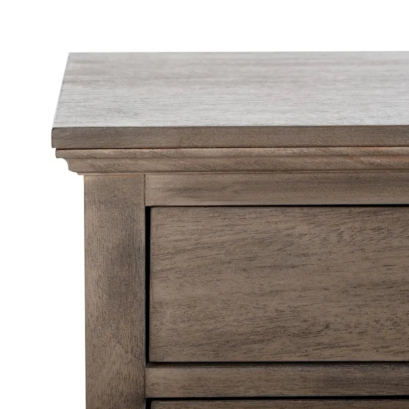 Table de chevet SAFAVIEH Couture Firyal en bois à 3 tiroirs