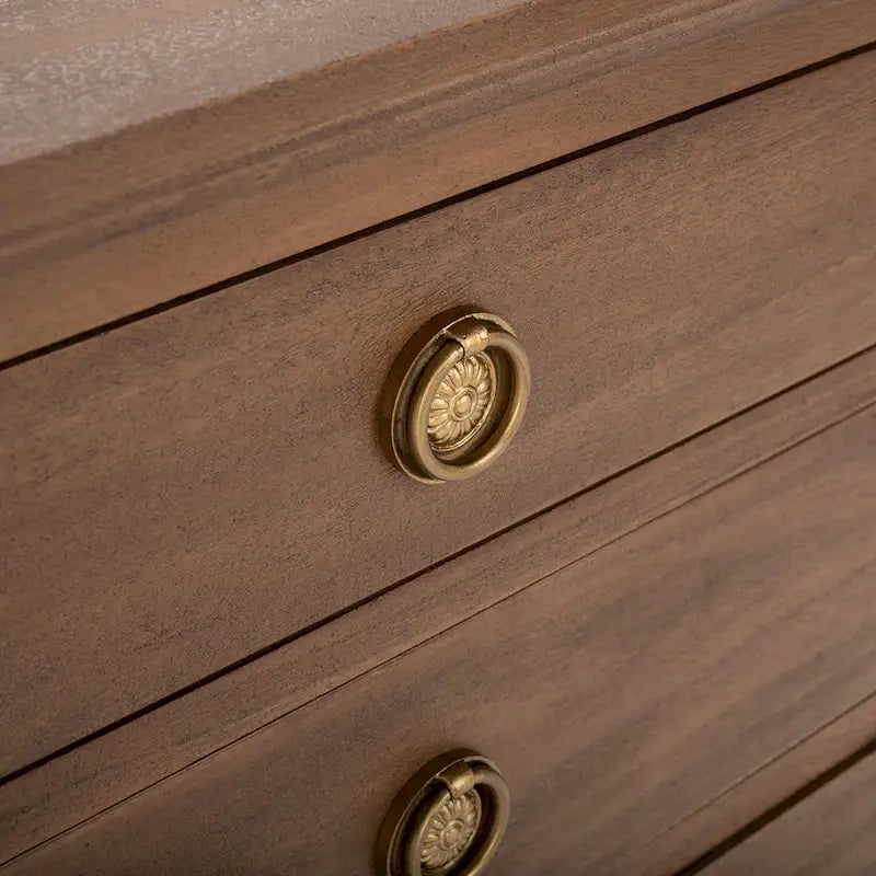 Table de chevet SAFAVIEH Couture Firyal en bois à 3 tiroirs