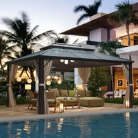 Tonnelle de patio en aluminium EROMMY
