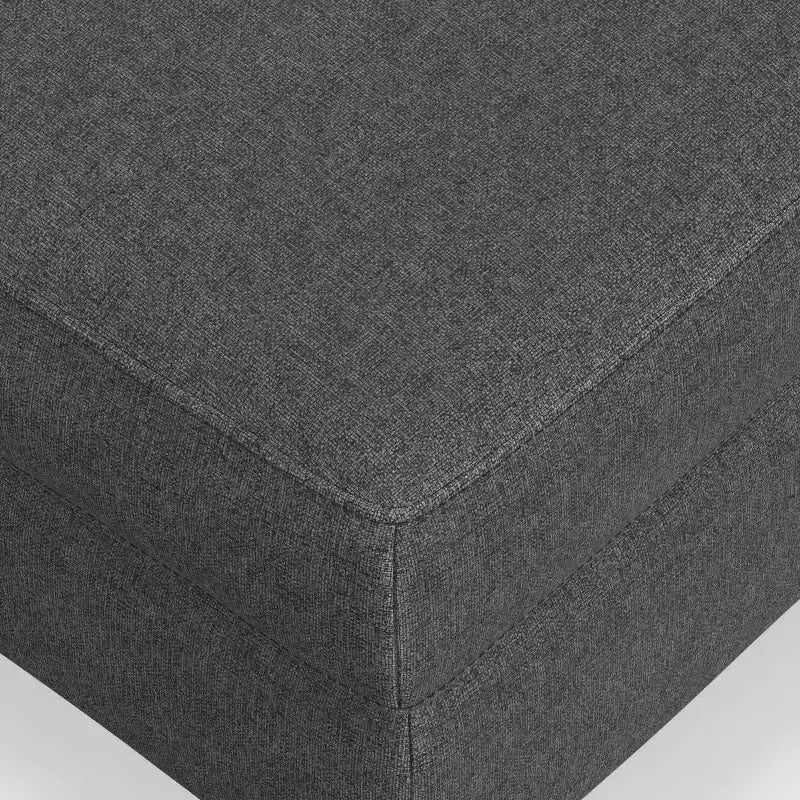 Pouf WyndenHall Lana Mid-Century en tissu Performance