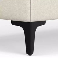 Pouf WyndenHall Lana Mid-Century en tissu Performance
