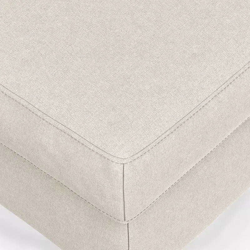 Pouf WyndenHall Lana Mid-Century en tissu Performance
