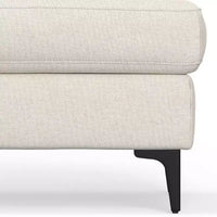 Pouf WyndenHall Lana Mid-Century en tissu Performance