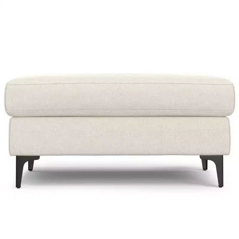 Pouf WyndenHall Lana Mid-Century en tissu Performance