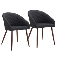 Lot de 2 chaises de salle à manger rembourrées Carson Carrington Mysen