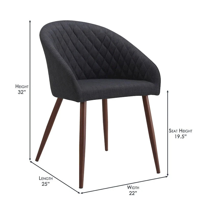 Lot de 2 chaises de salle à manger rembourrées Carson Carrington Mysen