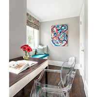 Chaises avec accoudoirs de salle à manger de cuisine de style design moderne en plastique moulé cristallin transparent, intérieur et extérieur