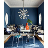 Chaises avec accoudoirs de salle à manger de cuisine de style design moderne en plastique moulé cristallin transparent, intérieur et extérieur