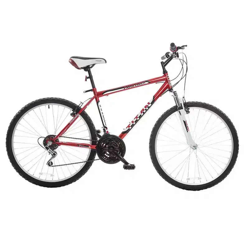 Vélo tout terrain homme Titan Pathfinder 18 vitesses tous terrains avec suspension à amortisseur avant