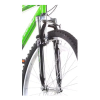Vélo de montagne Titan Trail pour hommes, 21 vitesses, avec suspension, cadre 18 pouces, vert et noir