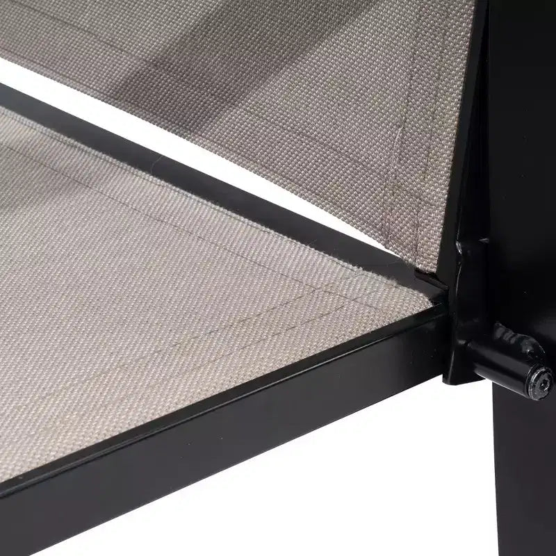 Crestlive Products Tabourets de bar pivotants hauteur comptoir 27,8'', lot de 2, cadre en aluminium avec tissu Sunbrella