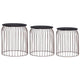 vidaXL Tables basses 3 pcs Cuivre