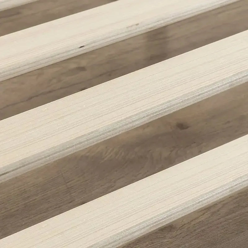 Cadre de lit plateforme métallique bas profil 10 pouces taille King moderne avec lattes en bois