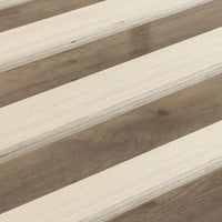 Cadre de lit plateforme métallique bas profil 10 pouces taille King moderne avec lattes en bois