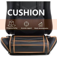 FDW Chaise de Bureau Gaming Fauteuil de Bureau Chaise de Direction Ergonomique en Cuir PU à Dossier Haut avec Support Lombaire et Repose-Pieds
