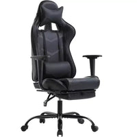 FDW PC Gaming Chair Desk Chair Office Chair Executive High Back PU Leather Racing Computer Chair with Lumbar Support Footrest