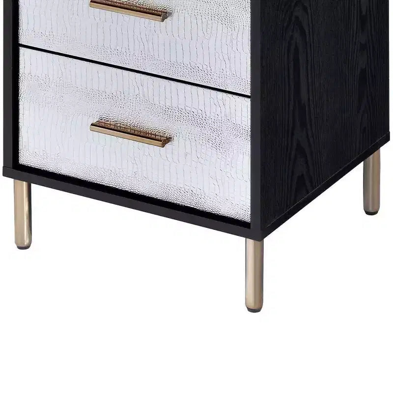 Armoires Myles 17 po - Acme Furniture : cadre métallique, rangement à bijoux 5 portes, sans montage requis