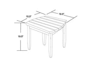 Table d'appoint en bois massif noyer Jiallo collection Oceanic