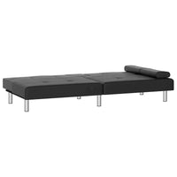 vidaXL Canapé-lit pliant avec porte-gobelets en similicuir - 78,7 x 35 x 27,6