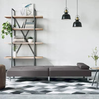 vidaXL Canapé-lit pliant avec porte-gobelets en similicuir - 78,7 x 35 x 27,6
