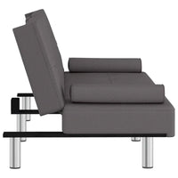 vidaXL Canapé-lit pliant avec porte-gobelets en similicuir - 78,7 x 35 x 27,6