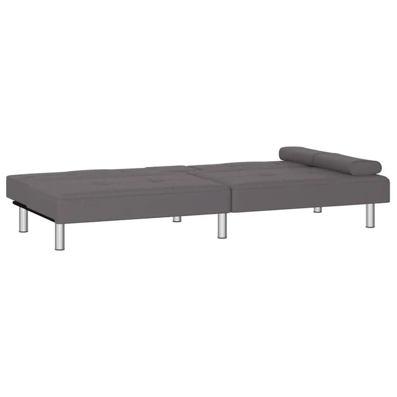 vidaXL Canapé-lit pliant avec porte-gobelets en similicuir - 78,7 x 35 x 27,6
