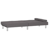 vidaXL Canapé-lit pliant avec porte-gobelets en similicuir - 78,7 x 35 x 27,6