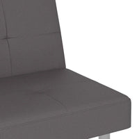 vidaXL Canapé-lit pliant avec porte-gobelets en similicuir - 78,7 x 35 x 27,6